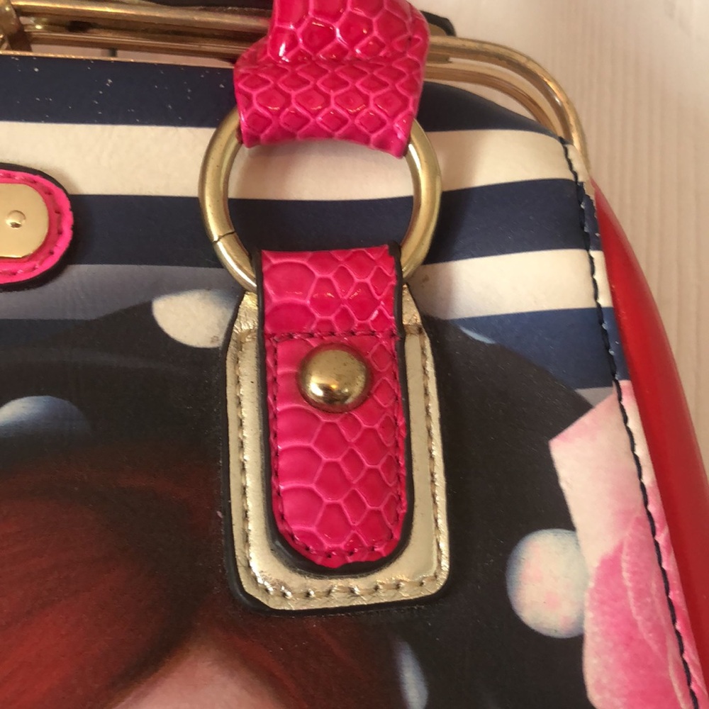 Women’s Nicole Lee Y2k rare artsy Unique USA clutch handbag purse - Picture 5 of 16